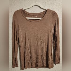 Women's Brown Long Sleeve Top